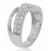 1.35 ct Ladies Round Cut Diamond Anniversary Ring In 14 kt White Gold